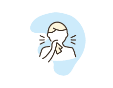 icon of person sneezing for allergy