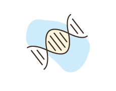 icon of dna helix for genetics