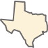 Pale yellow texas icon