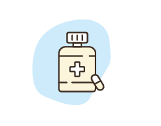 pill bottle icon for medication monitoring